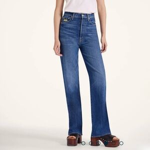 NEW MOTHER X LA DoubleJ The Tune Up Maven Sneak Jean in Middle Child Size 26